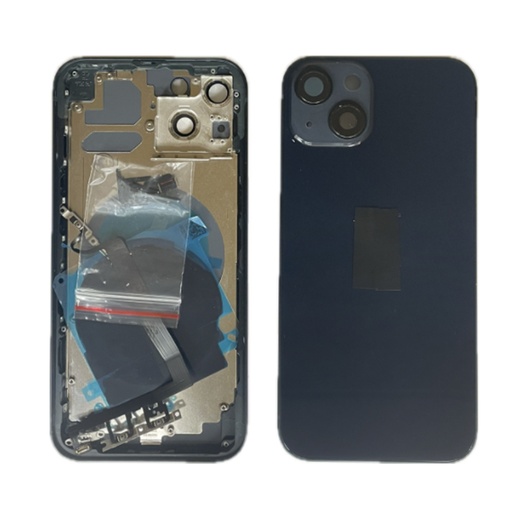 Moldura iPhone 13+capa traseira+carregamento sem fio preto