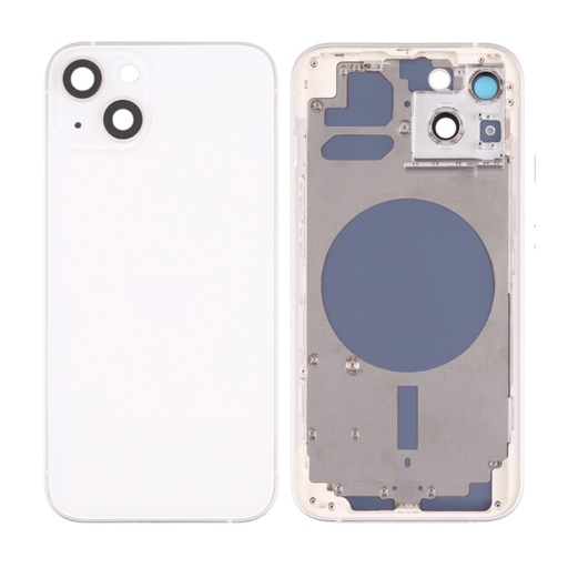 Moldura iPhone 13 integrada vidro branco
