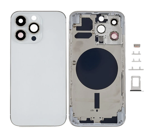 iPhone 13 Pro com moldura de vidro integrada na cor branca